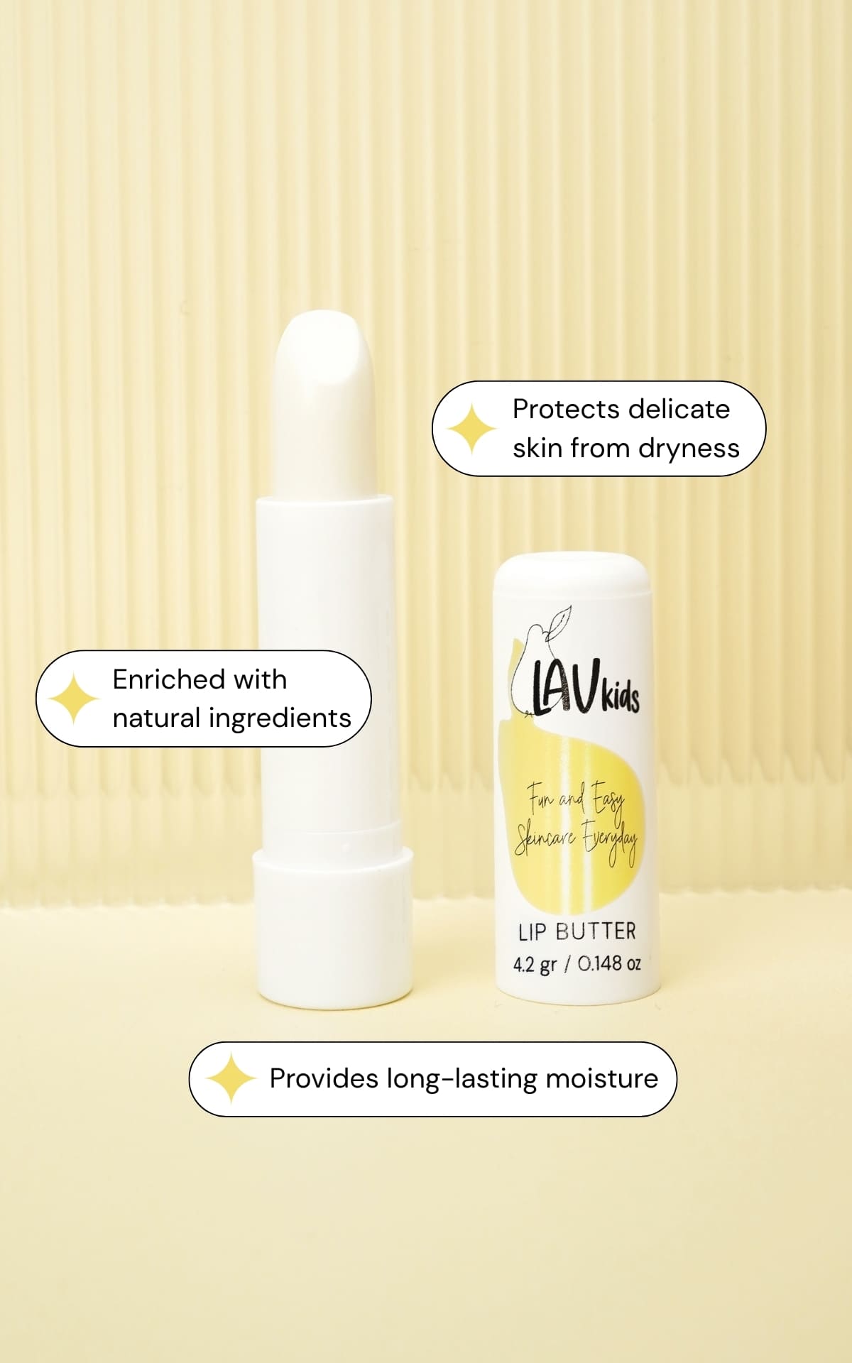 Feuchtigkeitsspendende Lippenbutter